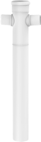 Valsir White Marine, jatkettu kaksoishaarayhde 87,5°, malli B, 75/75/75 mm - tuotteen piirros