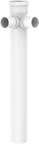 Valsir White Marine, jatkettu kulmahaarayhde 87,5°, malli A, 75/75/75 mm - tuotteen piirros