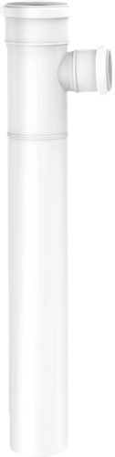 Valsir White Marine HTEA, jatkettu haarayhde 87,5°, malli B, 75/75 mm - tuotteen piirros