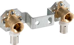 Valsir Pexal Brass -hanakulmasarja 16×2 mm, Rp 1/2, L2 120 mm - tuotteen piirros