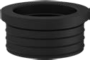 HDPE ylähuuhtelusäiliön liitosmuhvi 32/40 mm, 45° - tuotteen piirros