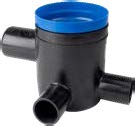 Valsir-HDPE-lattiakaivon runko, 50 mm, 3×40 mm, korkeus 200 mm - tuotteen piirros
