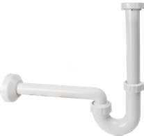 Valsir valkoinen PP-vesilukko pesualtaaseen 1 1/4"-40 A1 valkoinen PP - tuotteen piirros