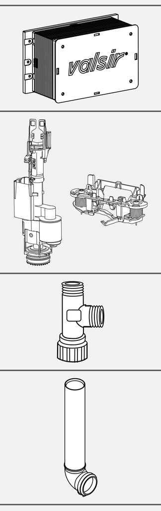Valsir sulkuventtiili G3/8", ulkokierre
