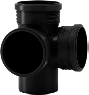 Valsir Blackfire HTED -kulmakaksoishaara 125/110/110 mm, 87,5°
