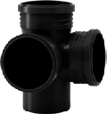Valsir Blackfire HTED -kulmakaksoishaara 125/110/110 mm, 87,5°