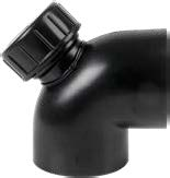 Valsir HDPE kulmayhde 63 mm puhdistusaukolla 88,5° 110/63 puhdistusaukko