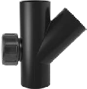 Valsir HDPE haarayhde 63 mm puhdistusaukolla 45° 110/63 puhdistusaukko