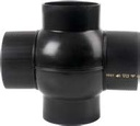 HDPE-pallohaarayhde, 2 sivuhaaraa, 180°, 160/110 mm