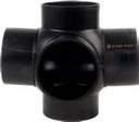 HDPE-pallohaarayhde, 3 sivuhaaraa, 90°, 125/56 mm
