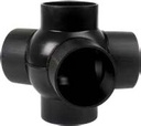 HDPE-pallohaarayhde, 3 sivuhaaraa, 135°, 125/56 mm