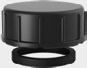 HDPE lyhyt kierrekansi tiivisteellä 110 mm, DE 144 mm