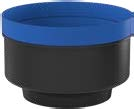 HDPE lattia-WC:n liitosmuhvi 90 mm, suojatulpalla