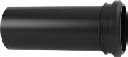 HDPE suora seinä-WC:n liitosyhde 90/90 mm, tiivisteellä