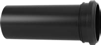 HDPE suora seinä-WC:n liitosyhde 90/90 mm, tiivisteellä