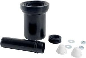 HDPE seinä-WC:n liitäntäsarja 90/45 mm, O-renkaalla
