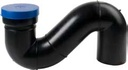HDPE kyykky-WC:n vesilukko 110 mm, 45°