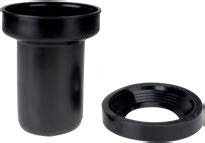 HDPE-PVC-sovite 90/100 mm, naarasliitäntä, tiivisteellä