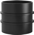 HDPE-laippakaulus 315 mm, kiinnitysuralla