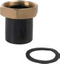 Valsir HDPE liitosyhde mutterilla ja tiivisteellä 40 mm / 1"1/2, L 45 mm, messinki, kumitiiviste