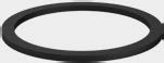 HDPE-liitoksen liukurengas 90 mm, paksuus 3 mm