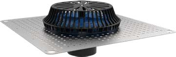 Valsir Rainplus 110-S -kattokaivo 480x480 mm, H1 100 mm, esirei’itetty levy