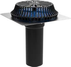 Valsir Rainplus 110-S -kattokaivo 320x320 mm, H1 310 mm, vedeneristyskalvolle