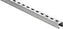 Valsir Rainplus -asennuskisko 41x41x2 mm, L5000 mm, sinkitty teräs