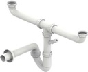 Valsir-vesilukko kaksialtaiseen tiskialtaaseen, itsepuhdistuva, malli B, 1½″/40 mm