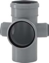 Valsir PP3 HTED -kulmahaara 110/110/50 mm 87,5°, kaksi 50 mm:n sivuhaaraa