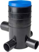 Valsir-HDPE-lattiakaivon runko, 50 mm, 3×40 mm, korkeus 200 mm