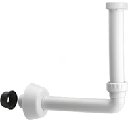 Valsir-ABS-viemärikulma seinävesilukkoon, 32 mm × 1¼″, kumimansetilla