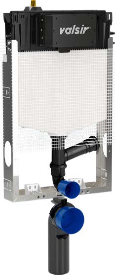 Valsir Tropea S Ariapur FIXSYSTEM -WC-asennusmoduuli, mekaaninen, Ø 90 mm