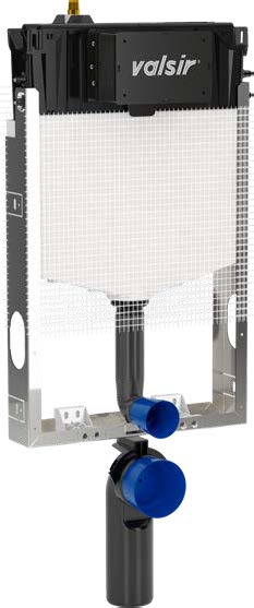 Valsir Tropea S FIXSYSTEM -WC-asennusmoduuli, mekaaninen, Ø 90 mm