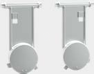Button kit for P5 push plate polished chrome