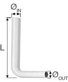 Valsir huuhteluputki Ø 50/32 mm, L 600 mm, valkoinen