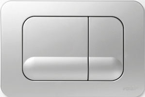 Valsir Winner/Tropea mekaaninen kaksoishuuhtelupainike, ABS 245x165x15 mm, satiinikromi