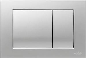 Valsir Winner/Tropea mekaaninen kaksoishuuhtelupainike, metalli 245x165x15 mm, satiinikromi