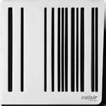 Valsir X-CENTER Barcode -ritilä 128×128 mm, kiillotettu