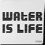 Valsir X-CENTER Water is life -ritilä 128×128 mm, kiillotettu