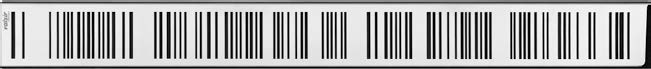 Valsir X-BORDER Barcode -ritilä 770×80 mm, kiillotettu