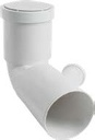 Valsir PP3 -pitkä WC-kulmayhde 110/40 mm, sivuliitäntä vasemmalla, valkoinen