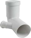 Valsir PP3 -pitkä WC-kulmayhde 110/40 mm, sivuliitäntä oikealla, valkoinen