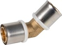 Valsir Pexal Brass kulmaliitin 45° 50x4