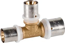 Valsir Pexal Brass supistava T-liitin 40x3,5-20x2-40x3,5
