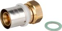 Valsir Pexal Brass tasopääliitin pyörivällä mutterilla 20x2-G1/2" tasapää