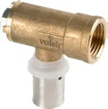 Valsir Pexal Brass -päätyliitin 20×2 mm, Rp 1/2