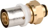 Valsir Pexal Brass -jakotukkiliitin 20×2 mm, G 1/2, pyörivä mutteri