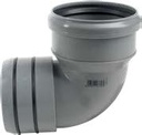 Valsir PP-kulmayhde PVC-putkeen, 110/110 mm 87,5°, O-renkaalla