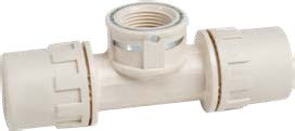 Valsir Pexal Easy sisäkierteinen T-liitin 16x2-Rp1/2"-16x2 PPSU